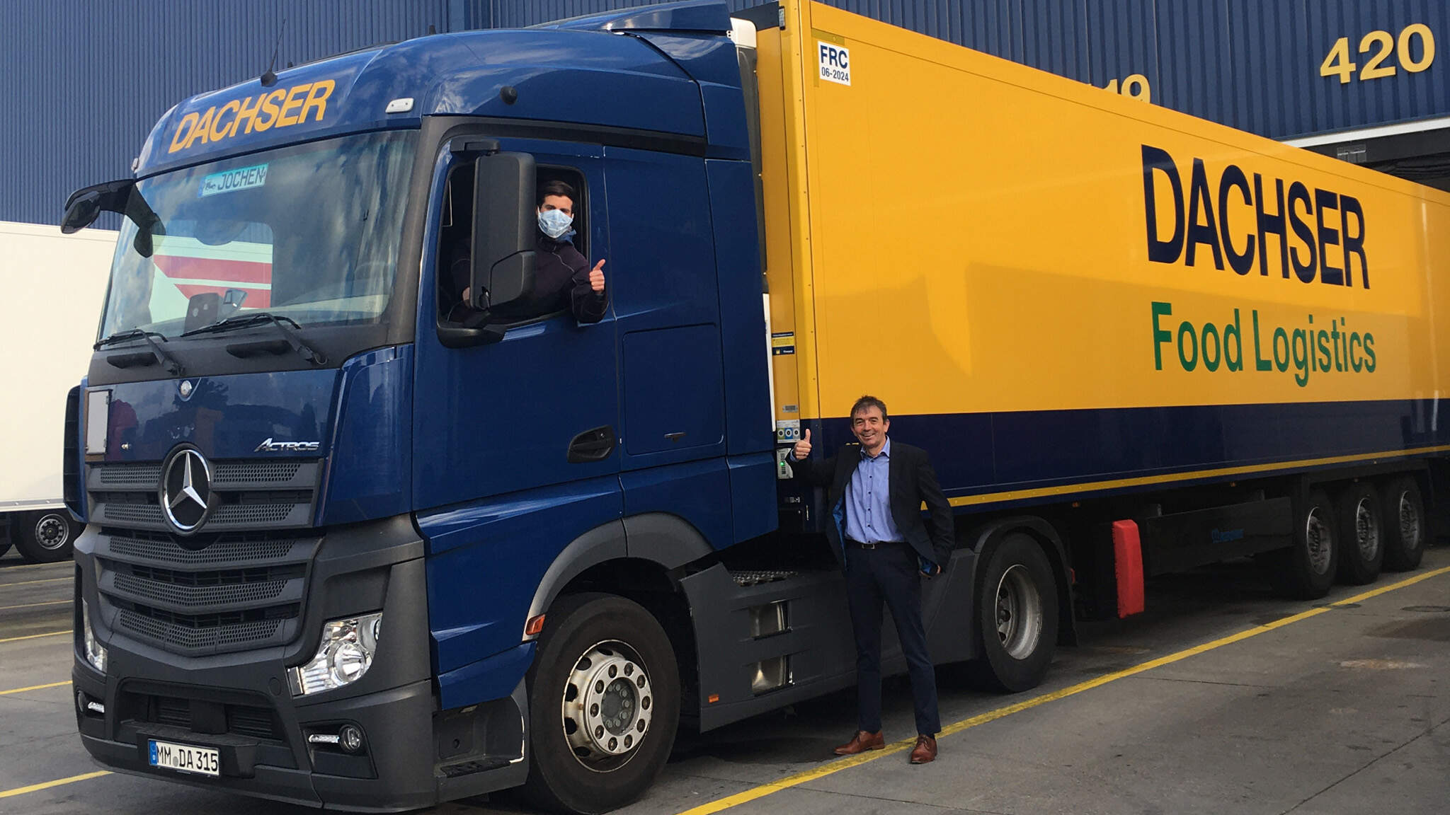 Christian Ludwig y Jürgen Schneider, DACHSER Logistics center Allgäu en Memmingen